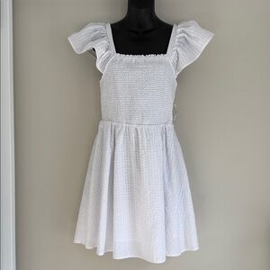 NWT White Ruffled Dress
